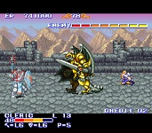 une photo d'Ã©cran de The King of Dragons sur Nintendo Super Nes